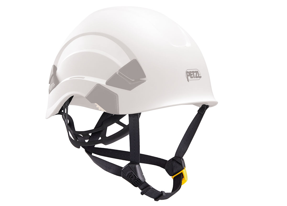 PETZL DUAL kinband voor VERTEX® en STRATO® helm - Geel/Zwart - Standaard - Afbeelding 2