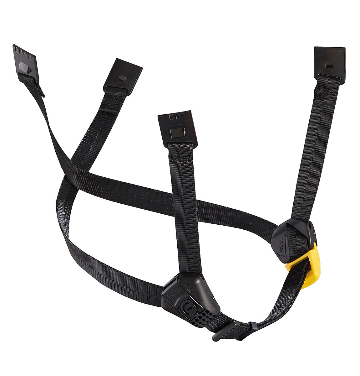 PETZL DUAL kinband voor VERTEX® en STRATO® helm - Geel/Zwart - Standaard