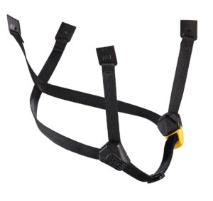 PETZL DUAL kinband voor VERTEX® en STRATO® helm - Geel/Zwart - Extra lang