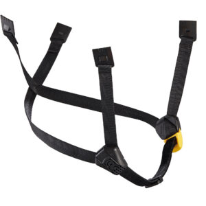 PETZL DUAL kinband voor VERTEX® en STRATO® helm - Geel/Zwart - Extra lang