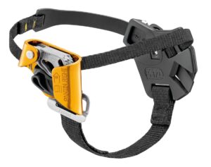 PETZL PANTIN® CLICK Voetstijgklem met kliksysteem - Rechtervoet - Geel
