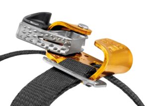 PETZL PANTIN® CLICK Voetstijgklem met kliksysteem - Rechtervoet - Geel - Afbeelding 3