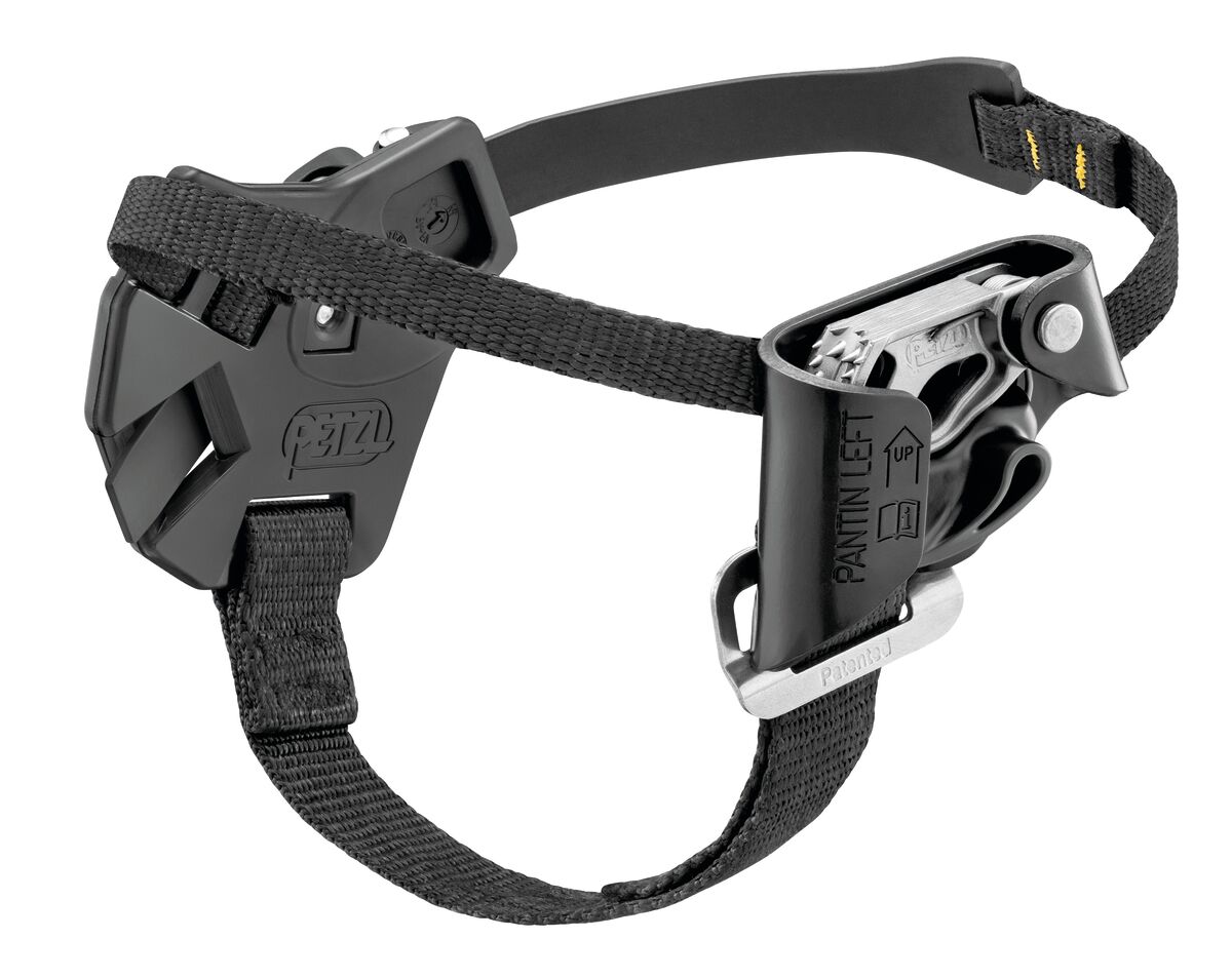 PETZL PANTIN® CLICK Voetstijgklem met kliksysteem - Linkervoet - Zwart