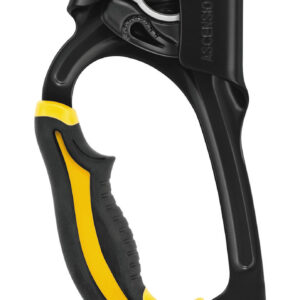 PETZL ASCENSION Handstijgklem - Linkerhand - Zwart/Geel