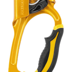 PETZL ASCENSION Handstijgklem - Rechterhand - Zwart/Geel