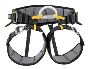 PETZL FALCON® ASCENT Reddingsharnas - Maat 1 - Zwart/Geel - Afbeelding 7