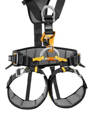 PETZL FALCON® ASCENT Reddingsharnas - Maat 1 - Zwart/Geel - Afbeelding 8