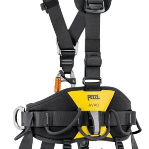 PETZL AVAO® Antivalharnas - Maat 0 - Zwart/Geel - International - Afbeelding 5