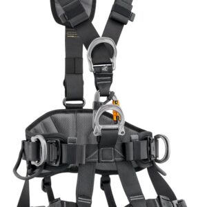 PETZL AVAO® FAST Antivalharnas - Maat 0 - Zwart/Geel - International