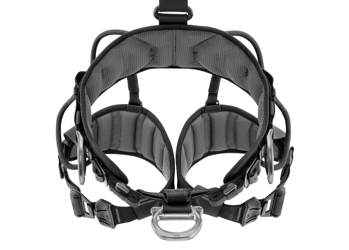PETZL AVAO® FAST Antivalharnas - Maat 1 - Zwart/Geel - International - Afbeelding 2
