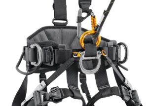 PETZL AVAO® FAST Antivalharnas - Maat 1 - Zwart/Geel - International - Afbeelding 3