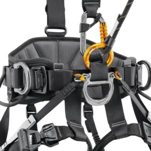 PETZL AVAO® FAST Antivalharnas - Maat 1 - Zwart/Geel - International - Afbeelding 3