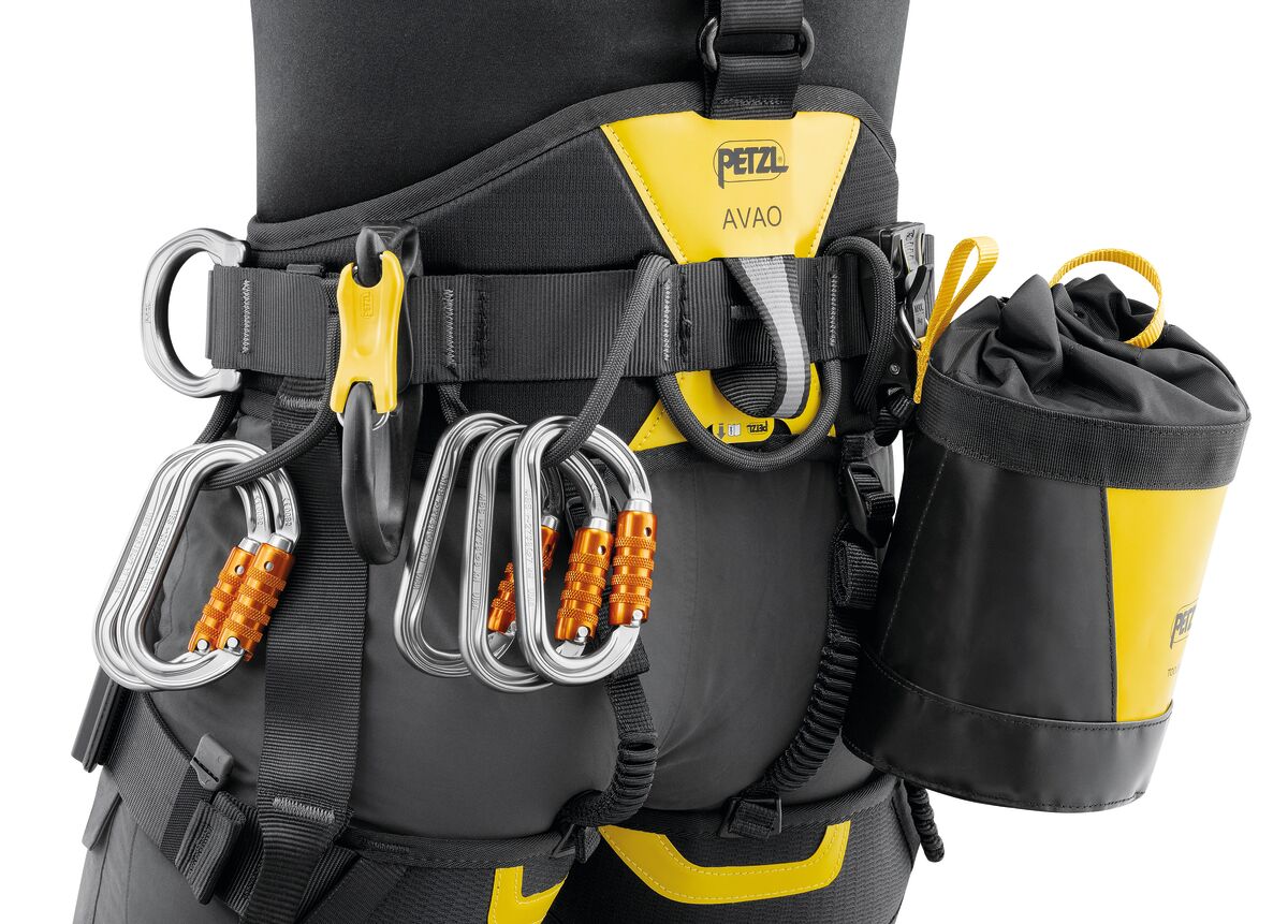 PETZL AVAO® FAST Antivalharnas - Maat 1 - Zwart/Geel - International - Afbeelding 4
