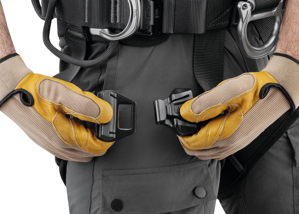 PETZL AVAO® FAST Antivalharnas - Maat 1 - Zwart/Geel - International - Afbeelding 5