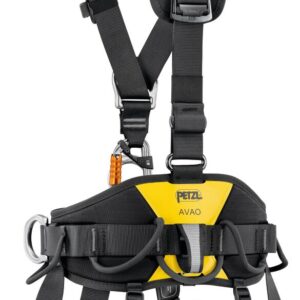 PETZL AVAO® FAST Antivalharnas - Maat 1 - Zwart/Geel - International - Afbeelding 6
