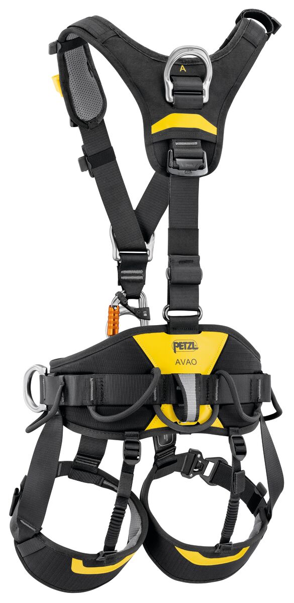 PETZL AVAO® FAST Antivalharnas - Maat 1 - Zwart/Geel - International - Afbeelding 6
