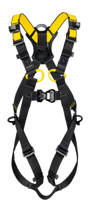 PETZL NEWTON Antivalharnas - Maat 1  - Zwart/Geel - International