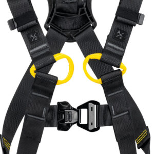 PETZL NEWTON Antivalharnas - Maat 1 - Zwart/Geel - International - Afbeelding 2