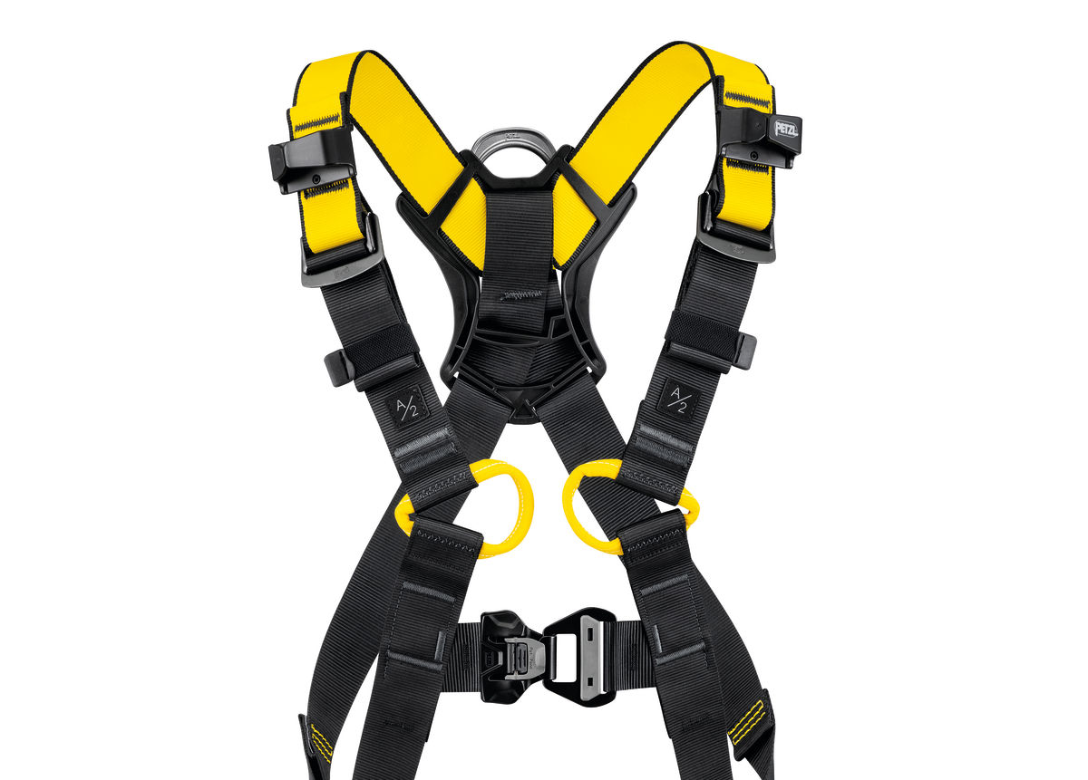 PETZL NEWTON Antivalharnas - Maat 1 - Zwart/Geel - International - Afbeelding 3