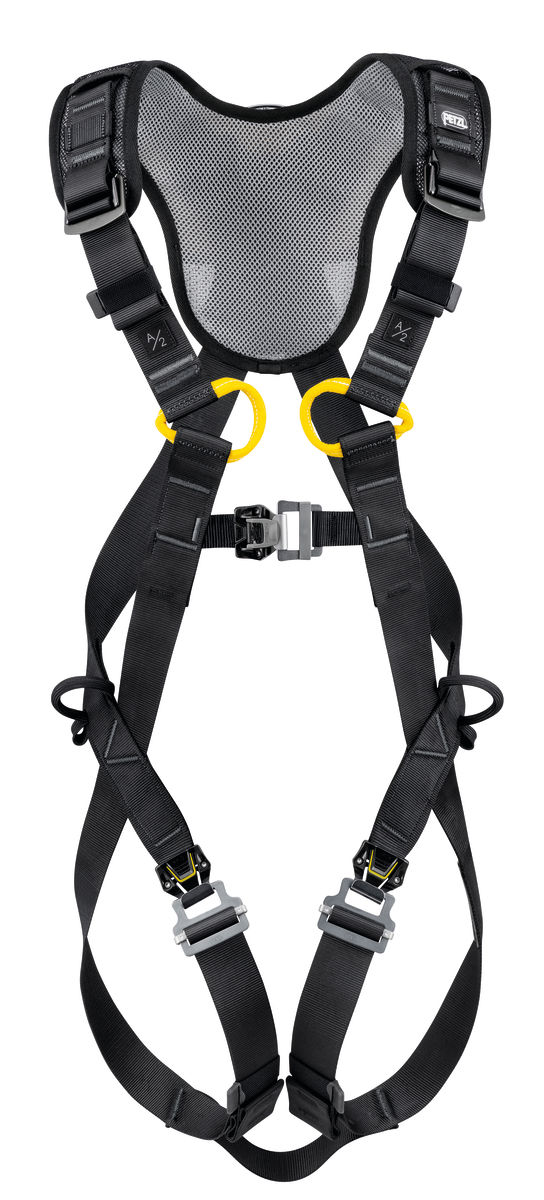 PETZL NEWTON FAST Antivalharnas - Maat 1 - Zwart/Geel - EU