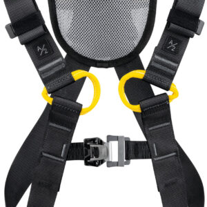 PETZL NEWTON FAST Antivalharnas - Maat 1 - Zwart/Geel - EU - Afbeelding 2