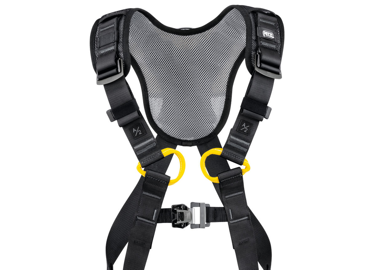 PETZL NEWTON FAST Antivalharnas - Maat 1 - Zwart/Geel - EU - Afbeelding 3