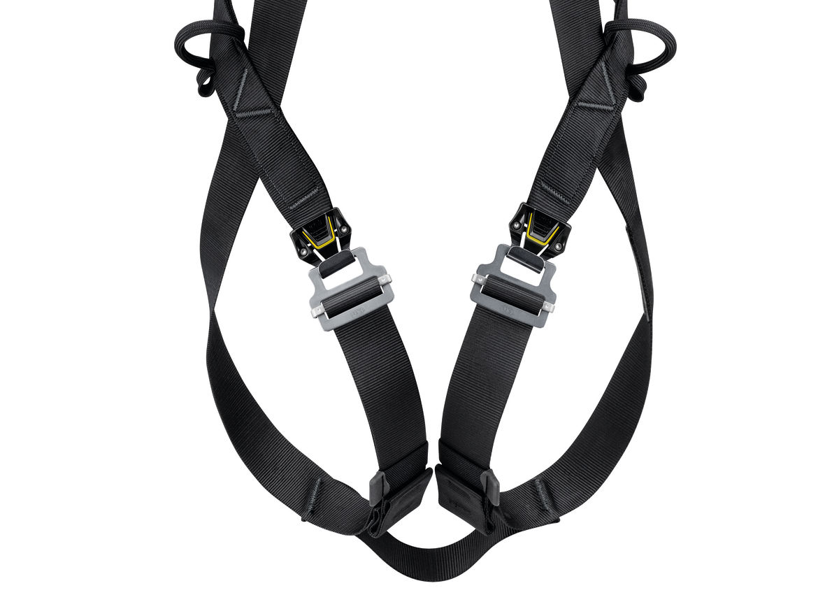 PETZL NEWTON FAST Antivalharnas - Maat 1 - Zwart/Geel - EU - Afbeelding 4
