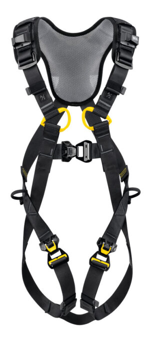 PETZL NEWTON FAST Antivalharnas - Maat 1  - Zwart/Geel - International