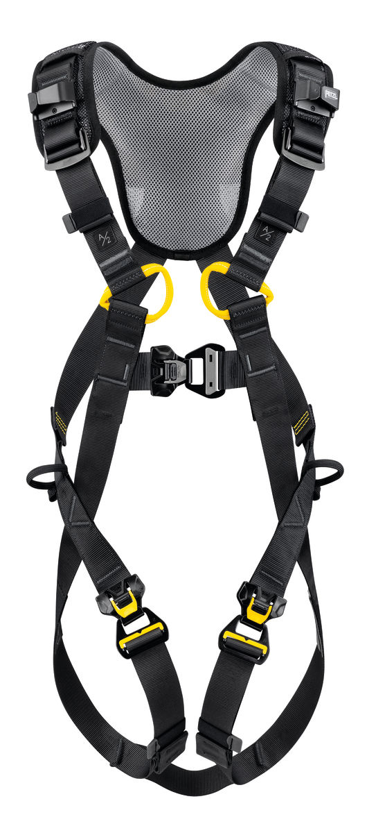 PETZL NEWTON FAST Antivalharnas - Maat 2 - Zwart/Geel - International