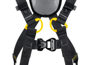 PETZL NEWTON FAST Antivalharnas - Maat 1  - Zwart/Geel - International - Afbeelding 2
