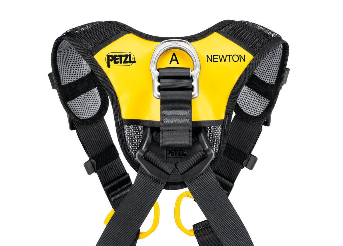 PETZL NEWTON FAST Antivalharnas - Maat 2 - Zwart/Geel - International - Afbeelding 3