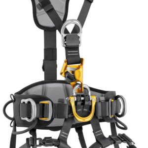PETZL ASTRO® Rope-access harnas - Maat 0 - Zwart/Geel - EU