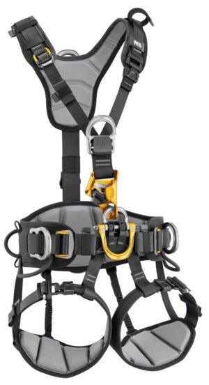 PETZL ASTRO® Rope-access harnas - Maat 0 - Zwart/Geel - EU
