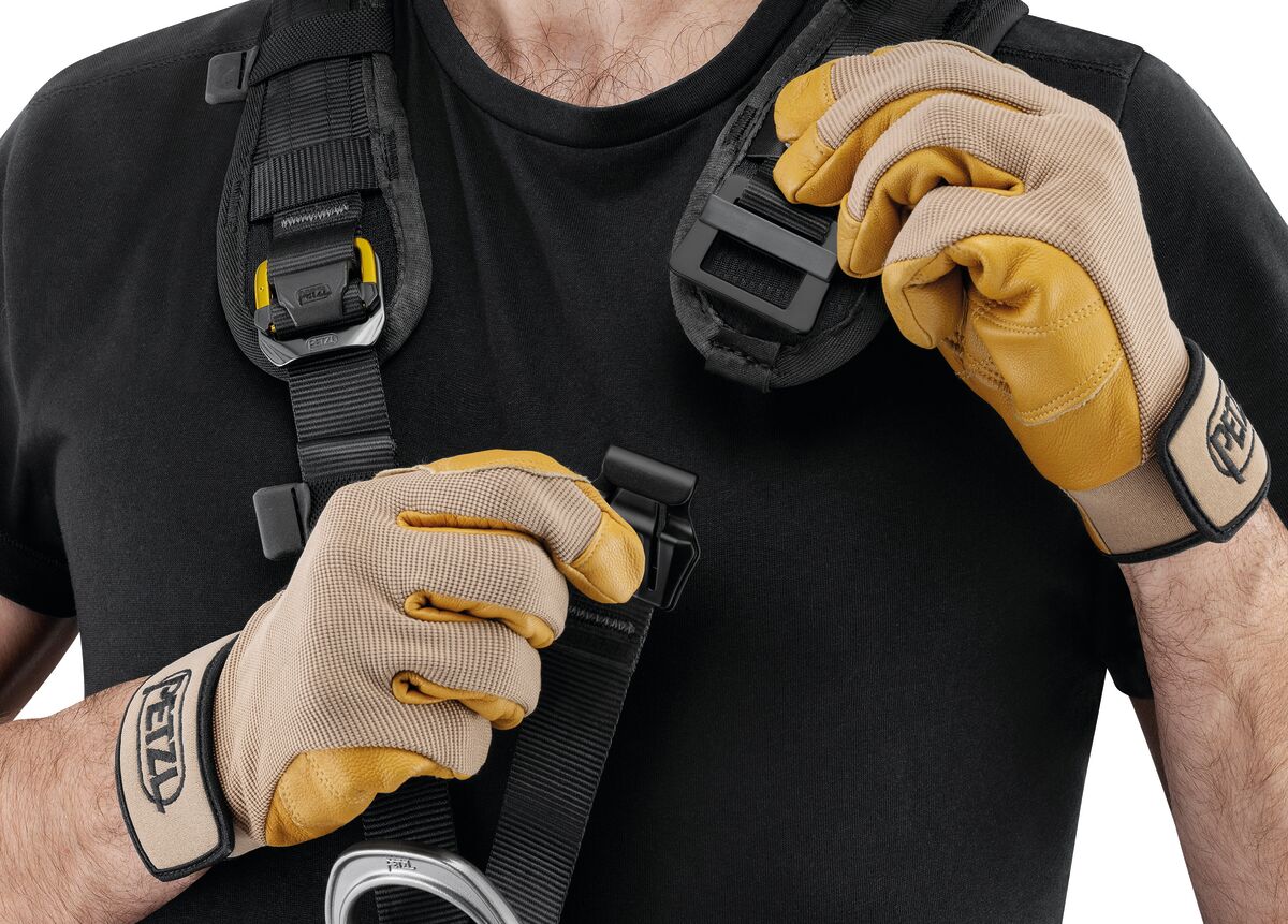 PETZL ASTRO® Rope-access harnas - Maat 1 - Zwart/Geel - EU - Afbeelding 3