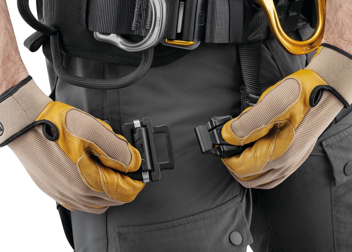 PETZL ASTRO® Rope-access harnas - Maat 1 - Zwart/Geel - EU - Afbeelding 4