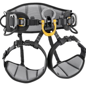 PETZL ASTRO® SIT Zitharnas - Maat 0 - Zwart/Geel
