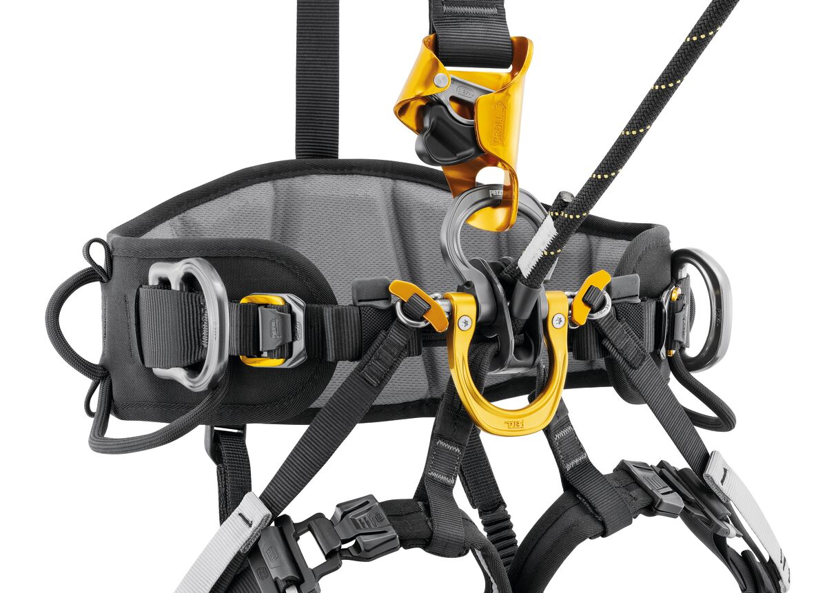 PETZL ASTRO® SIT Zitharnas - Maat 2 - Zwart/Geel - Afbeelding 3