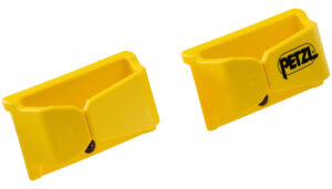 PETZL Karabinerhouder voor leeflijn - Geel - 2-pack