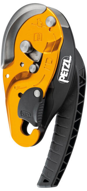 PETZL I’D® S Zelfremmend afdaalapparaat compact - Geel - 10-11.5mm