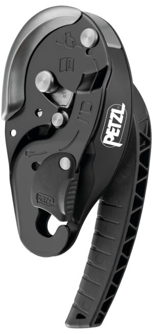 PETZL I’D® S Zelfremmend afdaalapparaat compact - Zwart - 10-11.5mm