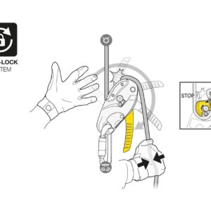 PETZL RIG® Herstelbaar afdaalapparaat - Geel - Afbeelding 4