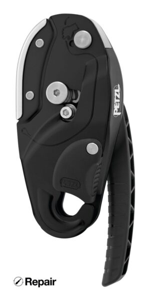 PETZL RIG® Herstelbaar afdaalapparaat - Zwart