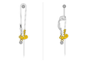 PETZL ZIGZAG® PLUS Mechanische prusik met antitorsieschakel - Geel - 11.5-13MM - Afbeelding 5