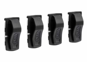 PETZL UNI ADAPT Zelfklevende bevestigingsclip voor Petzl hoofdlamp - Set van 4