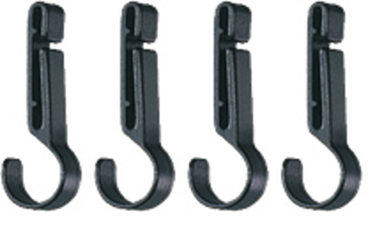 PETZL CROCHLAMP Bevestigingsclips voor helmen met dunne rand - 4pack