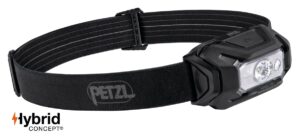 PETZL ARIA® 1R RGB Hoofdlamp - Rood/Groen/Blauw licht - Zwart - Herlaadbaar