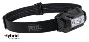 PETZL ARIA® 2 RGB Hoofdlamp - Rood/Groen/Blauw licht - Zwart - Batterijen