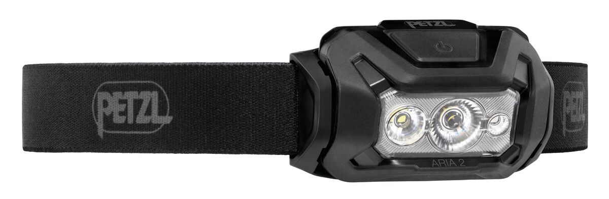 PETZL ARIA® 2 RGB Hoofdlamp - Rood/Groen/Blauw licht - Zwart - Batterijen - Afbeelding 3