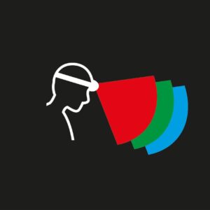 PETZL ARIA® 2R RGB Hoofdlamp - Rood/Groen/Blauw licht - Zwart - Batterijen - Afbeelding 2
