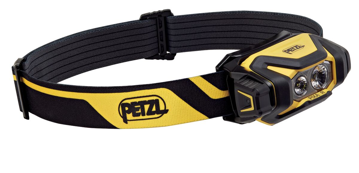 PETZL PIXA® R Hoofdlamp PIXA - Zwart/Geel - Herlaadbaar